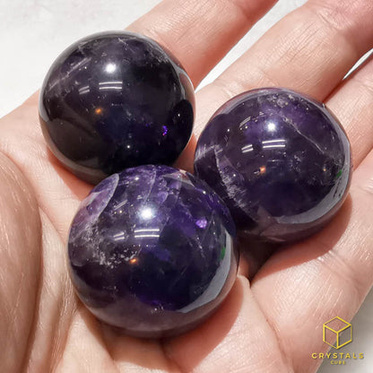 Chervon Amethyst Sphere - 2.8cm