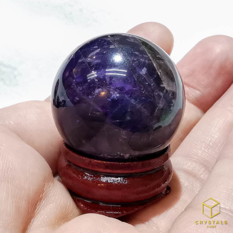 Chervon Amethyst Sphere - 2.8cm