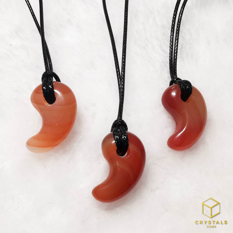 Magatama Necklace - Rose Quartz, Tiger's Eye, Carnelian, Grey Agate & Obsidian