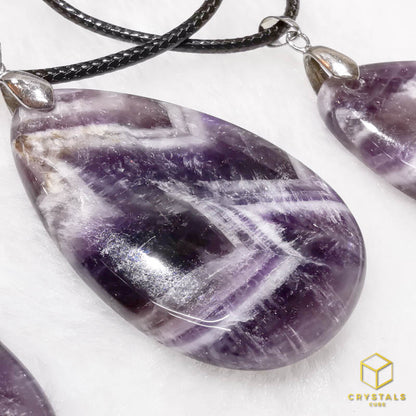 Chervon Amethyst Pendant - Big