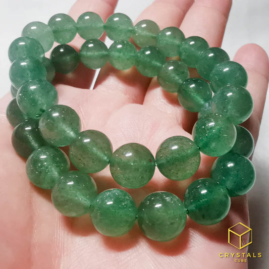 Green Strawberry Quartz Bracelet