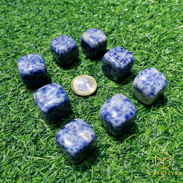 Sodalite Cube Tumble