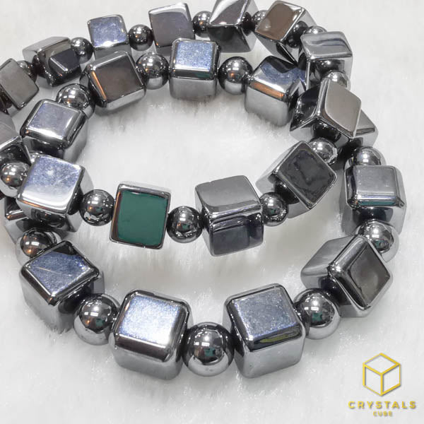 Terahertz Stone Cube Bracelet