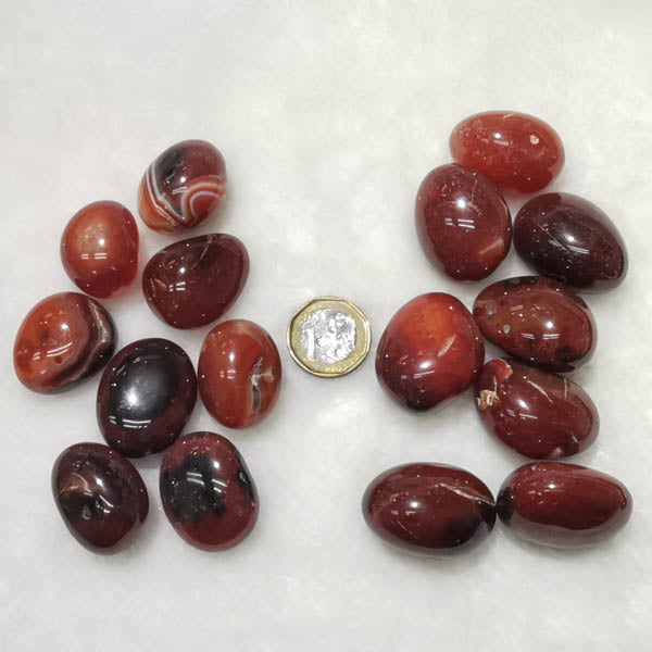 Agate (Red/Orange) & Carnelian Tumble