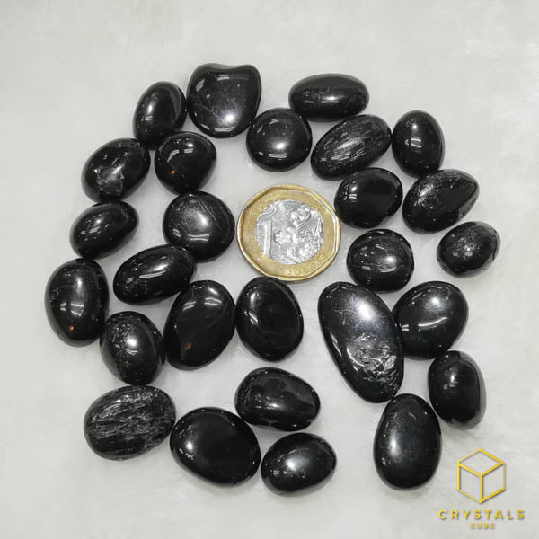 Black Tourmaline (Schorl) Round Tumble