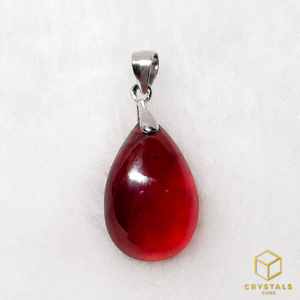 Hessonite Garnet Pendant