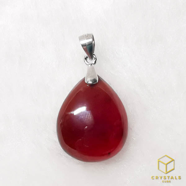 Hessonite Garnet Pendant