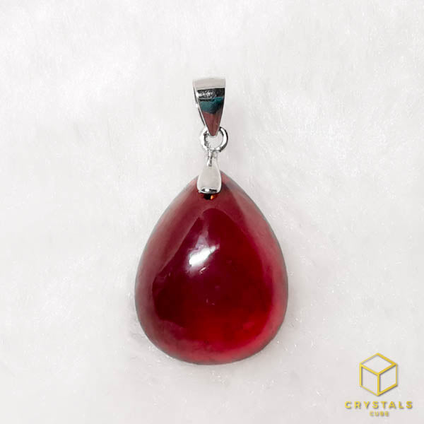 Hessonite Garnet Pendant