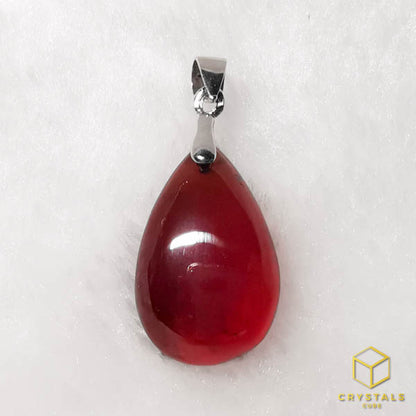 Hessonite Garnet Pendant